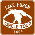 Lake Huron Circle Tour Loop route marker