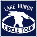 Lake Huron Circle Tour route marker - Ontario